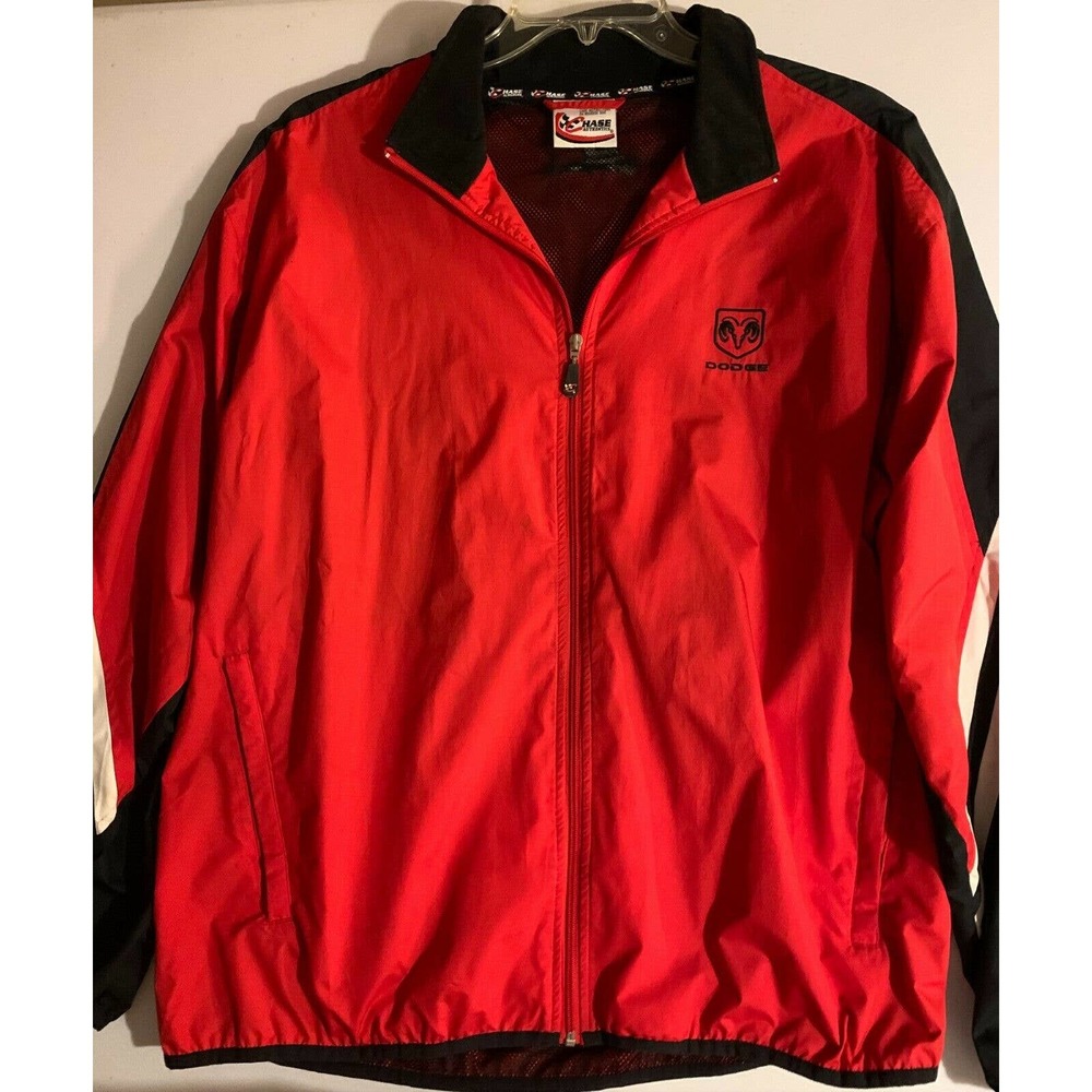 Autographed KASEY KAHNE jacket red black men's size XL CHASE AUTHENTICS